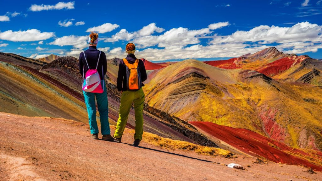 Scenic view of Palccoyo, the alternative Rainbow Mountain in Peru - Ali Peru Treks