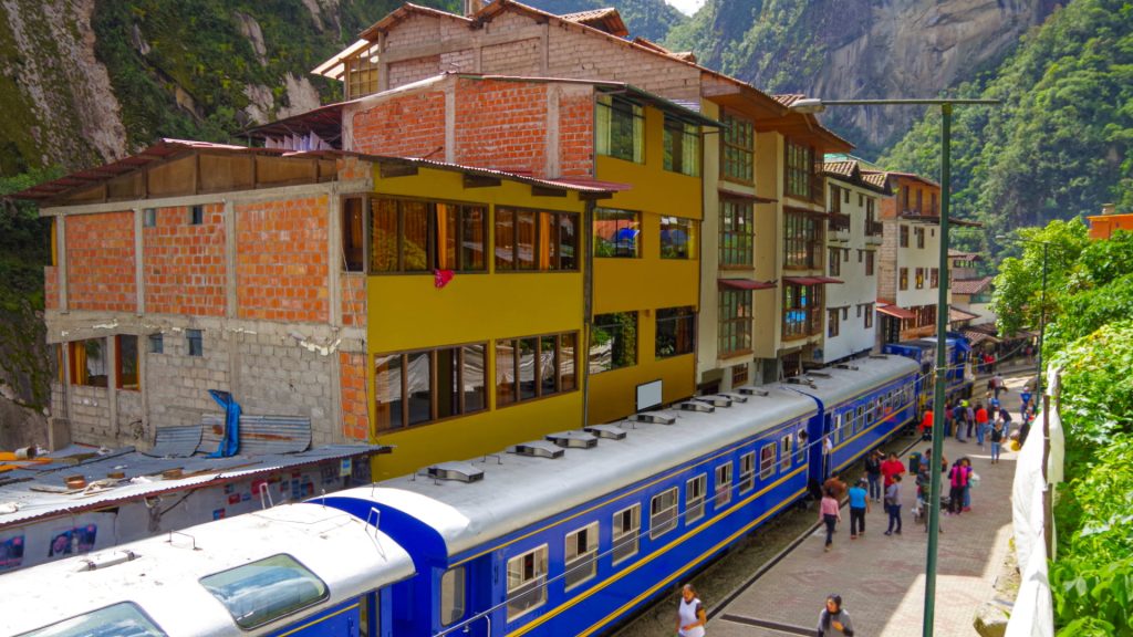 Trains to Machu Picchu at Aguas Calientes Station - Xplor Machu Picchu